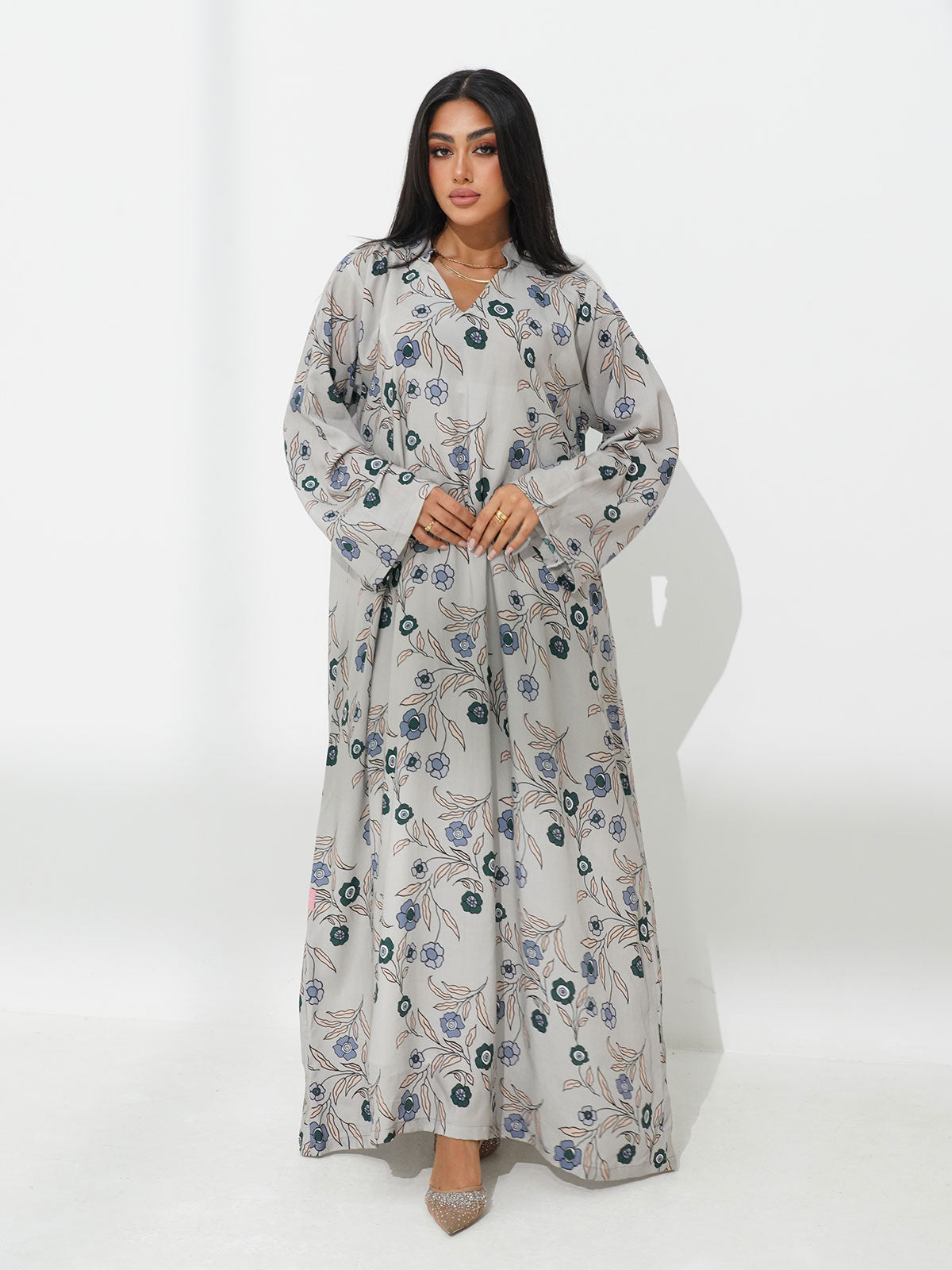 Floral Light Grey